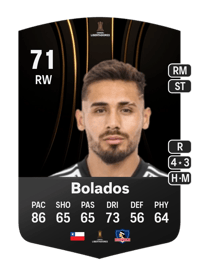 Marcos Bolados CONMEBOL Libertadores 71 OVR
