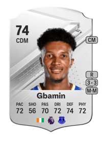 Jean-Philippe Gbamin Rare 74 OVR