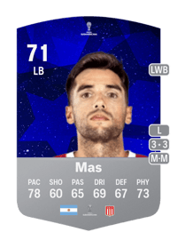Emmanuel Mas CONMEBOL Sudamericana 71 OVR