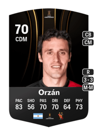 Horacio Orzán CONMEBOL Libertadores 70 OVR