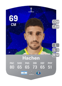 Gabriel Hachen CONMEBOL Sudamericana 69 OVR