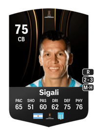 Leonardo Sigali CONMEBOL Libertadores 75 OVR