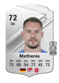 Christian Mathenia Rare 72 OVR
