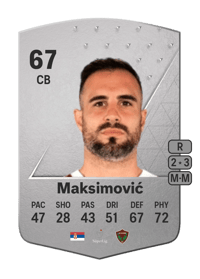 Nikola Maksimović Common 67 OVR