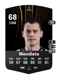 William Mendieta CONMEBOL Libertadores 68 OVR