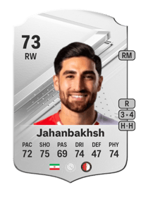 Alireza Jahanbakhsh Rare 73 OVR