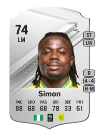 Moses Simon Rare 74 OVR
