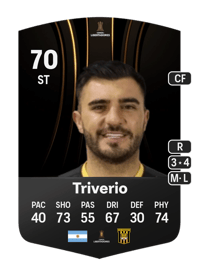 Enrique Triverio CONMEBOL Libertadores 70 OVR