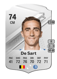 Julien De Sart Rare 74 OVR