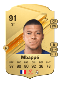 Kylian Mbappé Rare 91 OVR