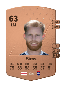 Josh Sims Common 63 OVR