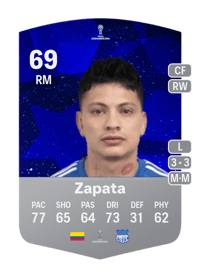 Alexis Zapata CONMEBOL Sudamericana 69 OVR