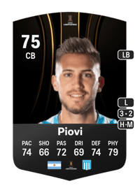 Gonzalo Piovi CONMEBOL Libertadores 75 OVR