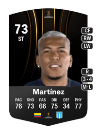 Roger Martínez CONMEBOL Libertadores 73 OVR