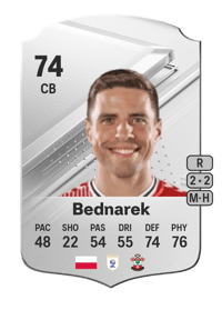 Jan Bednarek Rare 74 OVR
