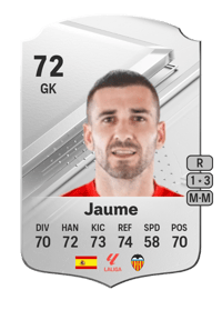 Jaume Rare 72 OVR