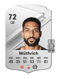 Gregory Wüthrich Rare 72 OVR