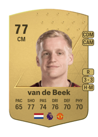 Donny van de Beek Common 77 OVR