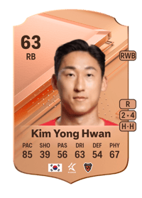Kim Yong Hwan Rare 63 OVR