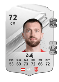 Peter Žulj Rare 72 OVR