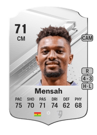 Bernard Mensah Rare 71 OVR