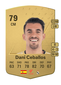 Dani Ceballos Common 79 OVR
