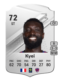Grejohn Kyei Rare 72 OVR