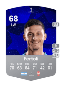 Héctor Fertoli CONMEBOL Sudamericana 68 OVR