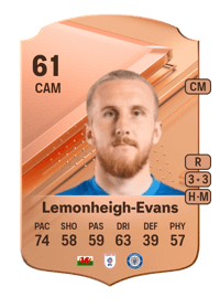Connor Lemonheigh-Evans Rare 61 OVR
