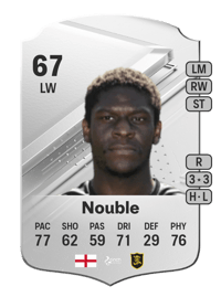 Joel Nouble Rare 67 OVR