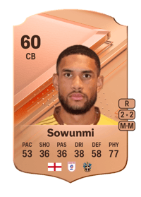 Omar Sowunmi Rare 60 OVR