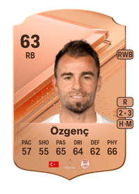 Erdem Özgenç Rare 63 OVR