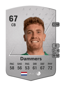 Wessel Dammers Common 67 OVR