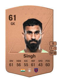 Amrinder Singh Common 61 OVR