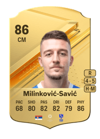 Sergej Milinković-Savić Rare 86 OVR