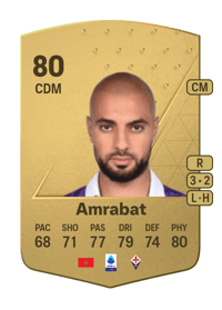 Sofyan Amrabat Common 80 OVR