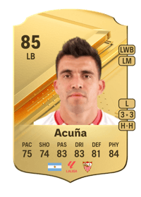 Marcos Acuña Rare 85 OVR