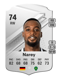 Khaled Narey Rare 74 OVR
