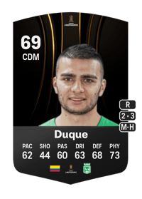 Jhon Duque CONMEBOL Libertadores 69 OVR
