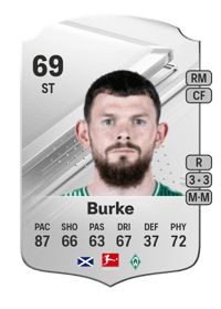 Oliver Burke Rare 69 OVR