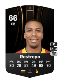Edisson Restrepo CONMEBOL Libertadores 66 OVR