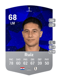 Óscar Ruiz CONMEBOL Sudamericana 68 OVR