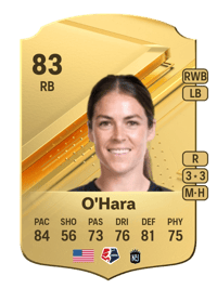 Kelly O'Hara Rare 83 OVR