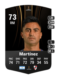 Gonzalo Martínez CONMEBOL Libertadores 73 OVR