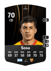 Luca Sosa CONMEBOL Libertadores 70 OVR