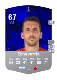 Santiago Echeverría CONMEBOL Sudamericana 67 OVR