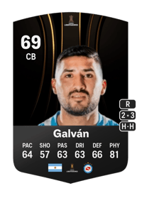 Jonathan Galván CONMEBOL Libertadores 69 OVR