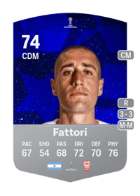 Federico Fattori CONMEBOL Sudamericana 74 OVR