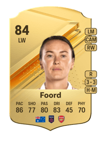 Caitlin Foord Rare 84 OVR