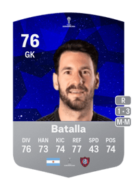 Augusto Batalla CONMEBOL Sudamericana 76 OVR
